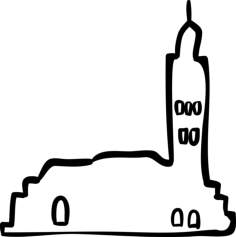 City Outline Outline Svg Vector, Free Vectors File